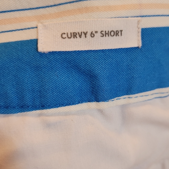 loft Blue and White Striped Women's Shorts used good condition . - Picture 4 of 8